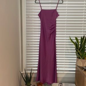 House of Harlow 1960 Satin Midi Dress | Color: Fuchsia | Size: M